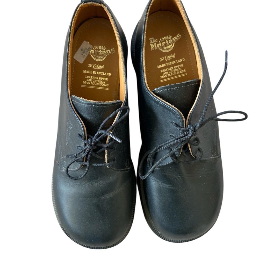 Dr Martens UK 7 (W9/M8) Distressed Goth EDM Chunky Platform‎ Shoes Black - Picture 3 of 13